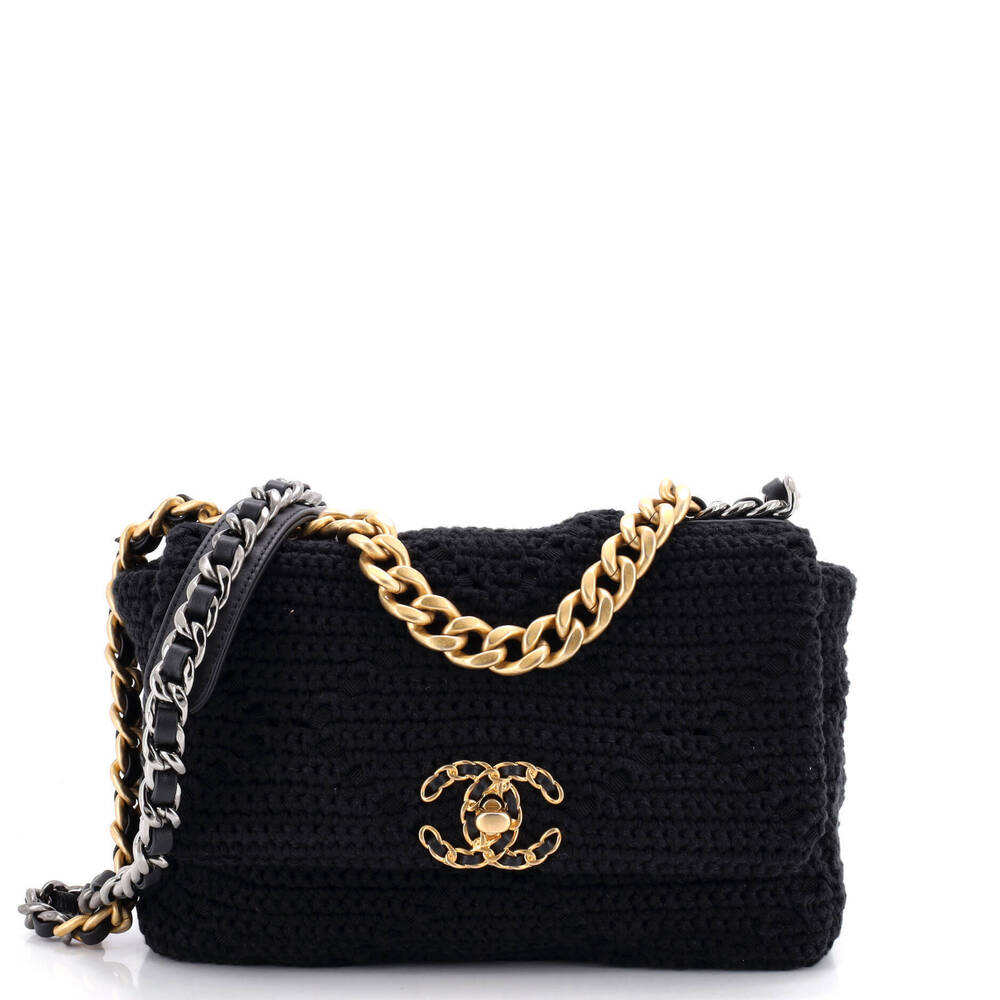 Chanel Medium 19 Flap Bag Crochet